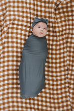 Load image into Gallery viewer, Charcoal Bamboo Stretch Swaddle