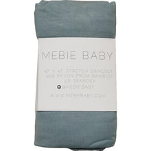 Load image into Gallery viewer, Dusty Blue Bamboo Stretch Swaddle