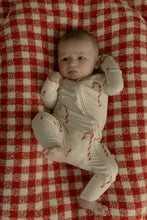 Load image into Gallery viewer, Bamboo Zip Pajamas | Candy Cane