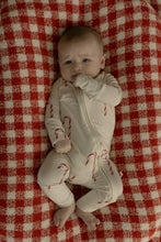 Load image into Gallery viewer, Bamboo Zip Pajamas | Candy Cane