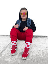 Load image into Gallery viewer, Red + White Checker