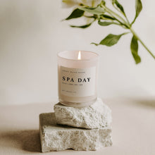 Load image into Gallery viewer, Spa Day Soy Candle - White Jar - 11 oz