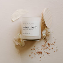 Load image into Gallery viewer, Spa Day Soy Candle - White Jar - 11 oz