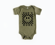 Load image into Gallery viewer, Dad's Dude Checkered Onesie
