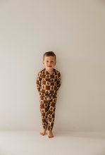Load image into Gallery viewer, Bamboo Two Piece Pajamas | Gingerbread Checkerboard 2024