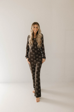Load image into Gallery viewer, Charcoal & White FF Smile | Women's Bamboo Pajamas