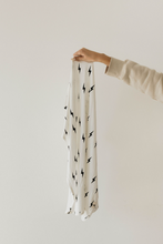 Load image into Gallery viewer, Bamboo Infant Swaddle | White & Black Lightning Bolt