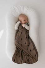 Load image into Gallery viewer, Brown & Black Lightning Bolt | Bamboo Sleep Sack
