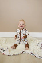 Load image into Gallery viewer, Construction Trucks Ribbed Bamboo Fleece Quilt