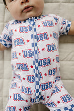 Load image into Gallery viewer, Bamboo Shorty Romper | USA