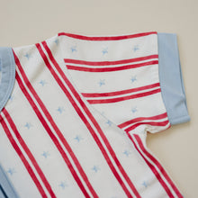 Load image into Gallery viewer, Stars & Stripes Bamboo Shorty Romper