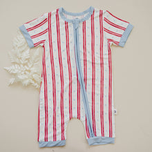 Load image into Gallery viewer, Stars & Stripes Bamboo Shorty Romper