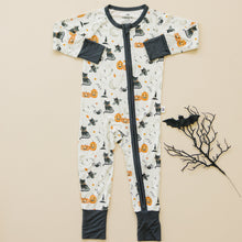 Load image into Gallery viewer, Boo Crew Bamboo Zippy Romper