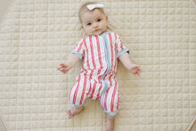 Load image into Gallery viewer, Stars & Stripes Bamboo Shorty Romper