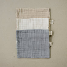 Load image into Gallery viewer, Dusty Blue Muslin Burp Cloth