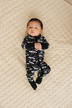 Load image into Gallery viewer, Bamboo Zip Romper | Race Cars
