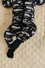 Load image into Gallery viewer, Bamboo Zip Romper | Race Cars