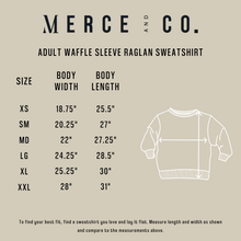 Load image into Gallery viewer, Mama Chenille Adult Waffle Sleeve Crewneck - Faded Autumn