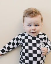 Load image into Gallery viewer, Checkered Smiley Lounge Set | Black