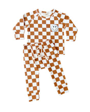 Load image into Gallery viewer, Checkered Smiley Lounge Set | Copper