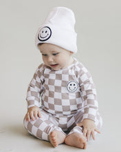 Load image into Gallery viewer, Checkered Smiley Lounge Set | Latte