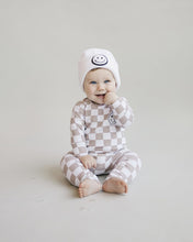 Load image into Gallery viewer, Checkered Smiley Lounge Set | Latte