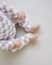 Load image into Gallery viewer, Checkered Smiley Lounge Set | Latte