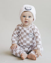 Load image into Gallery viewer, Checkered Smiley Lounge Set | Latte