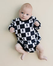 Load image into Gallery viewer, Bubble Romper | Charcoal Bolts