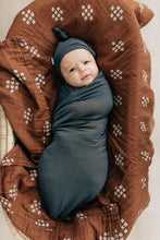 Load image into Gallery viewer, Charcoal Bamboo Stretch Swaddle
