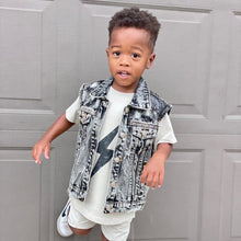 Load image into Gallery viewer, GREIGE ACID-WASH SPARK TEE