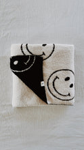 Load image into Gallery viewer, Just Smile Black & Ivory | Plush Blanket