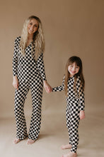 Load image into Gallery viewer, Black Checkered | Women's Bamboo Pajamas