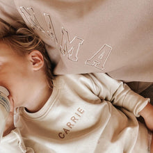 Load image into Gallery viewer, Mama Crewneck Sweatshirt - Embroidered Varsity Design