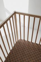 Load image into Gallery viewer, Faded Brown Checker | Crib Sheet (Ships in 7-10 Business Days)