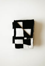 Load image into Gallery viewer, Black & Ivory Checkerboard | Plush Blanket