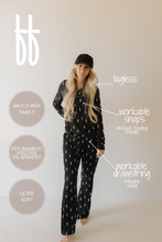 Load image into Gallery viewer, Women's Bamboo Pajama | Midnight Lightning Bolt