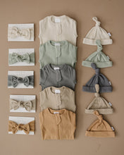 Load image into Gallery viewer, Cafe Organic Ribbed Newborn Knot Hat