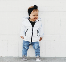 Load image into Gallery viewer, White Windbreaker