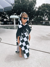 Load image into Gallery viewer, Checker Flame Hooded Towel
