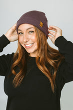 Load image into Gallery viewer, Knit Beanie - Huckleberry
