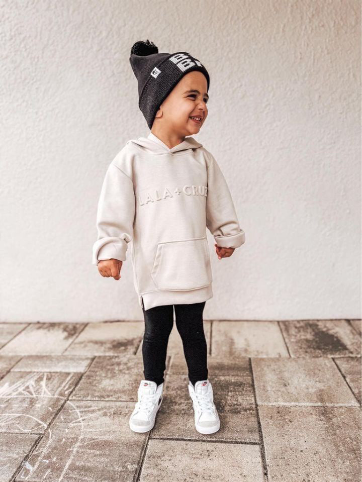 Lala + Cruz x Bay Co Silky Embossed Hoodie – lala and cruz