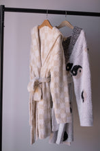 Load image into Gallery viewer, Children&#39;s Robe | Cream Checkerboard
