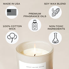 Load image into Gallery viewer, Warm and Cozy Soy Candle - Tan Matte Jar - 15 oz
