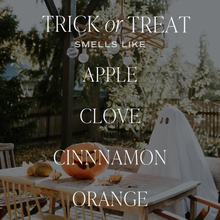 Load image into Gallery viewer, Trick or Treat Soy Candle - Orange Matte Jar - 15 oz
