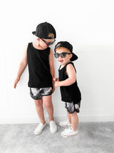 Load image into Gallery viewer, Boys Swim Short - Monochrome Watercolor
