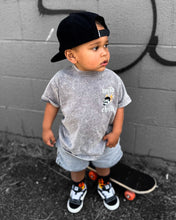 Load image into Gallery viewer, Grey acid wash logo tee
