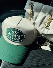 Load image into Gallery viewer, Hot Moms Club - Green Vintage Trucker Hat

