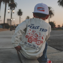 Load image into Gallery viewer, THE PEACE TRIP LONG SLEEVE TEE - VINTAGE WHITE
