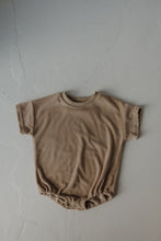 Load image into Gallery viewer, Terry T-Shirt Romper | Tan
